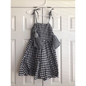 Cold Shoulder Gingham Dress